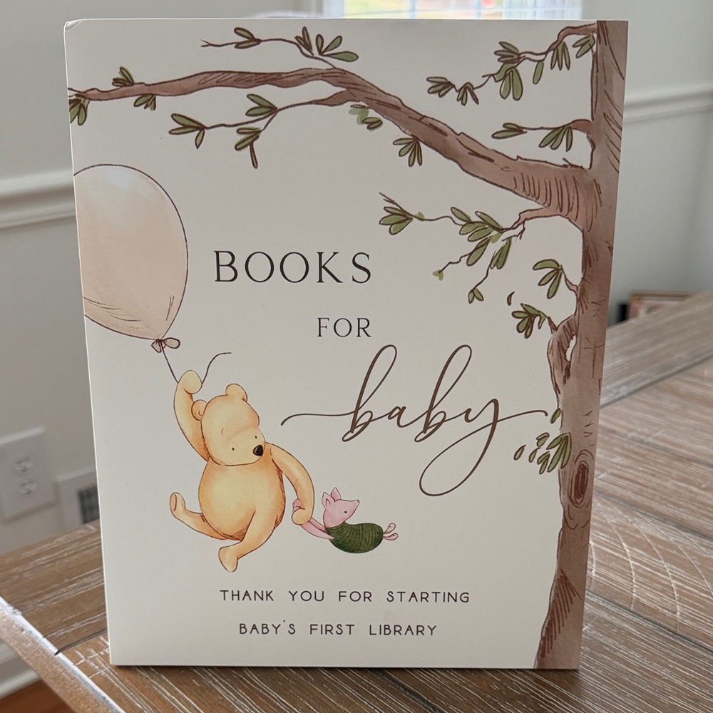 Baby Book Sign - Winnie the Pooh